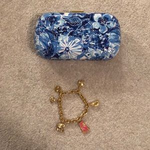 Lilly Pulitzer GWP Clutch and Charm Bracelet